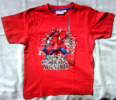 Tshirt Spiderman anak laki-laki branded 3