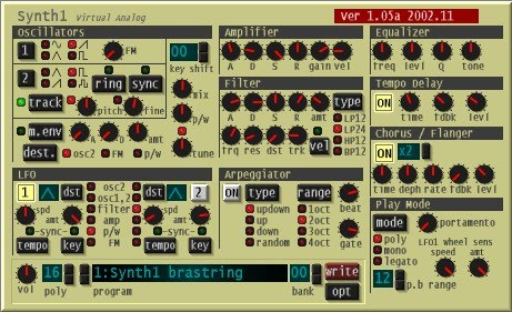VST Synth1 1.07 DTM. Download from vst4free