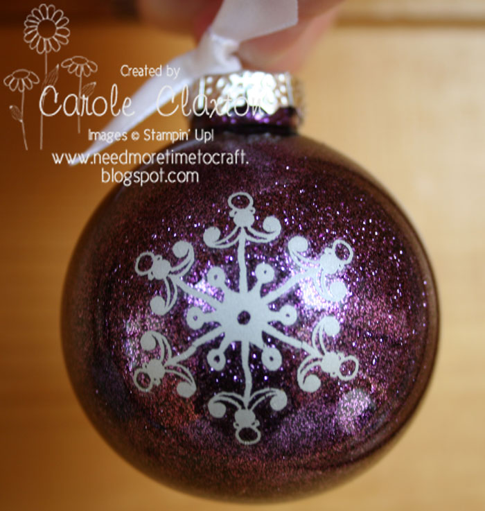 Need more time to Craft Handmade Glitter Xmas Baubles