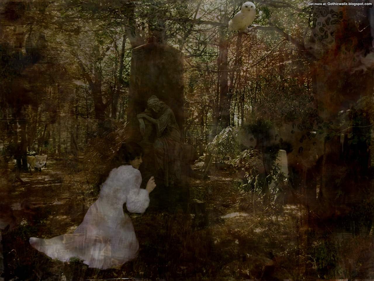 Gothic Wallpapers: Mourning-in-the-forest
