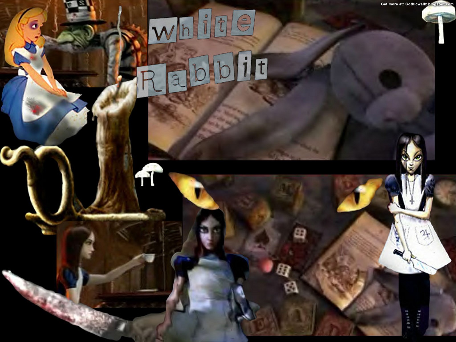 Follow the White Rabbit | Gothic Wallpaper Download