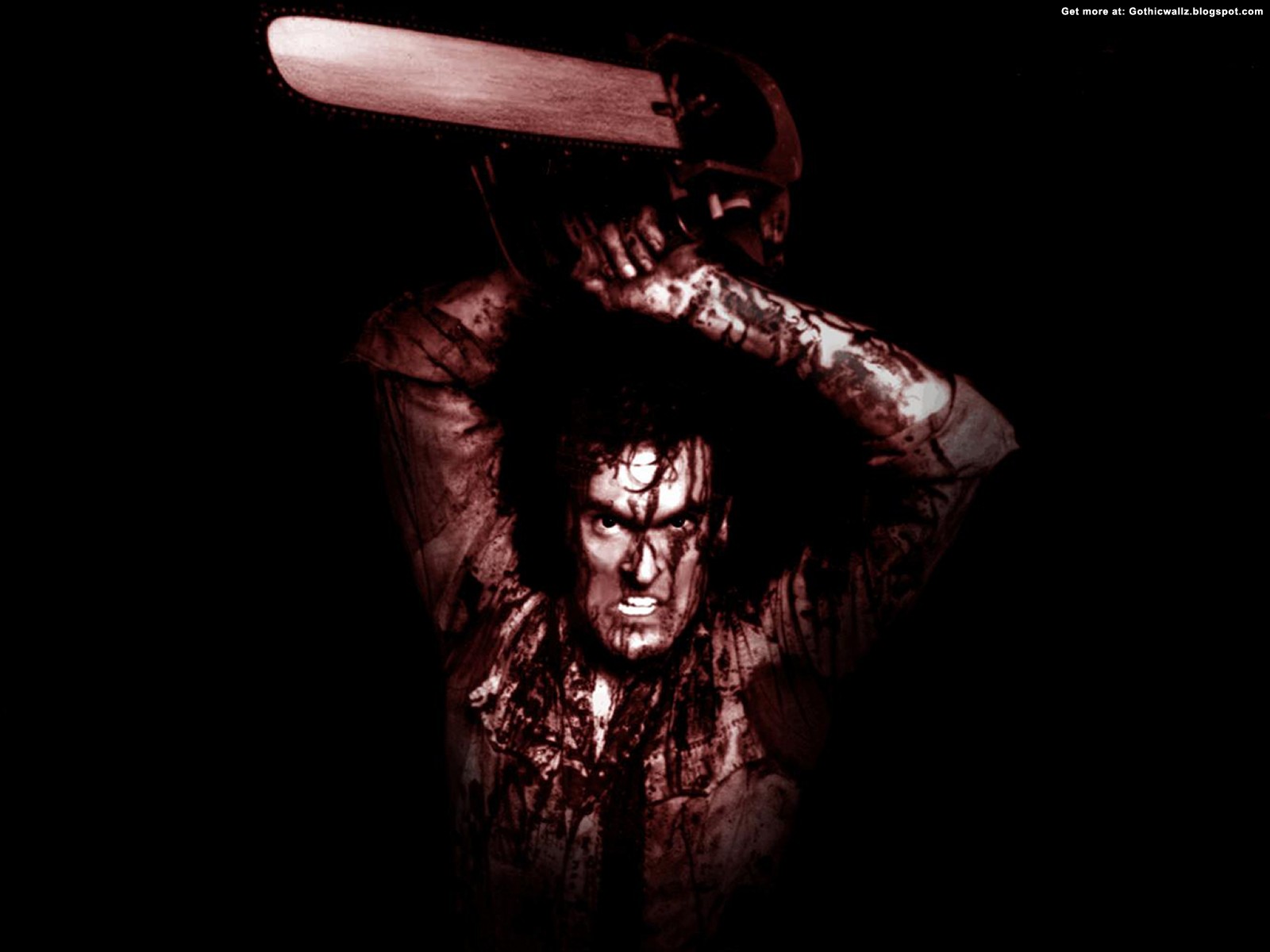 Killer With Chainsaw | Gothic Wallpaper Download