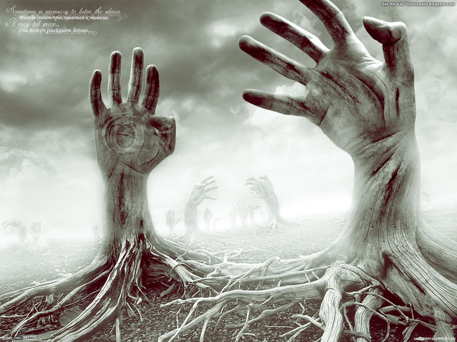 Seeking Help Hands | Gothic Wallpaper Download