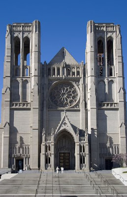 notice the white figures near the entrance?