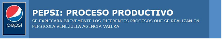 PEPSI: PROCESO PRODUCTIVO