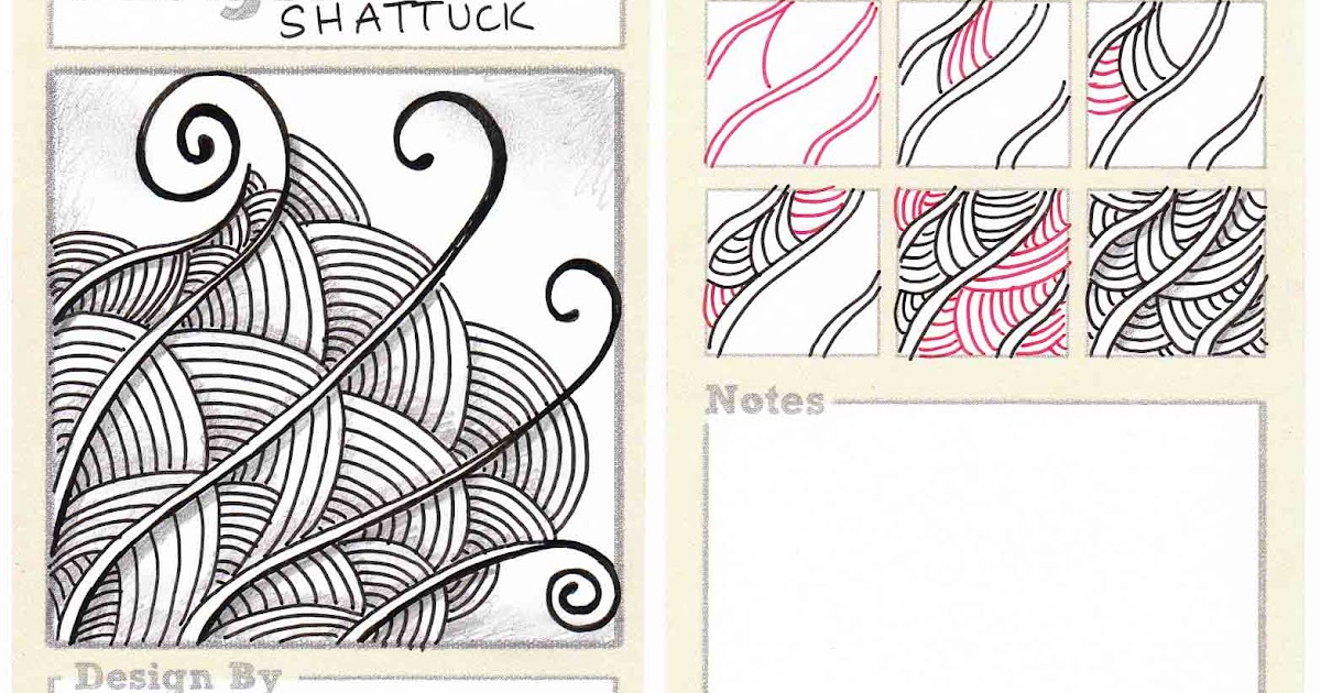 Zentangle Pattern Shattuck | beez in the belfry tangle of the week shattuck Zentangle Pattern Shattuck | beez in the belfry tangle of the week shattuck