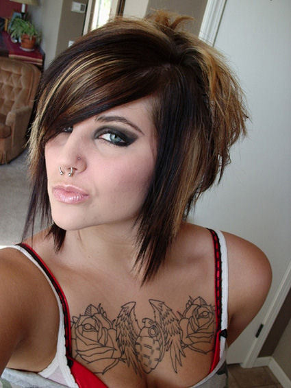 short hairstyles emo. Short Emo Hairstyles For