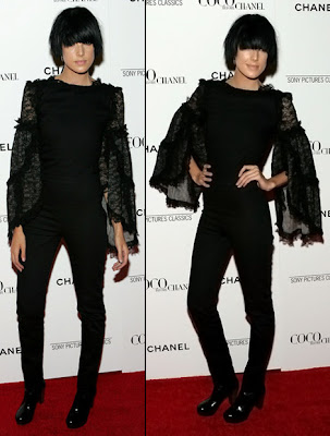 long hair with blunt bangs agyness deyn hair brunette. long hair with blunt bangs