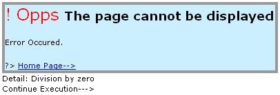 Error Handling In PHP