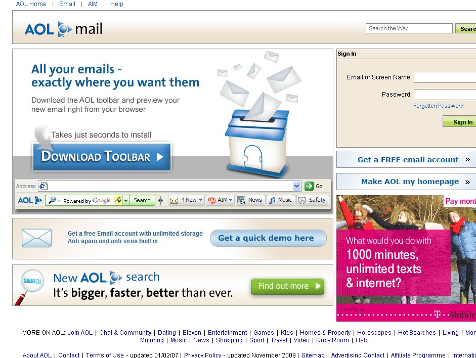 Login Guide to free AOL Email UK(AOL.Co.Uk)