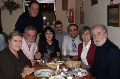 Parte de los miembros de la Tertulia Taurina Itinerante
