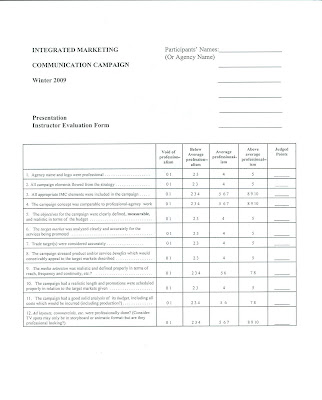 presentation evaluation example