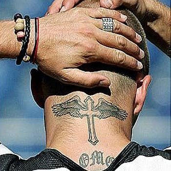 David Beckhams Knight templar Tattoo