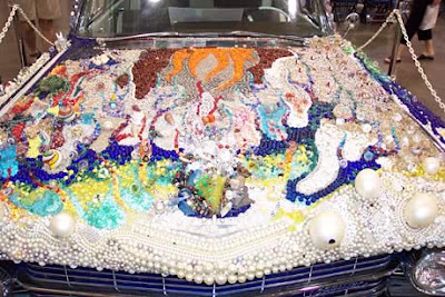 beaded car