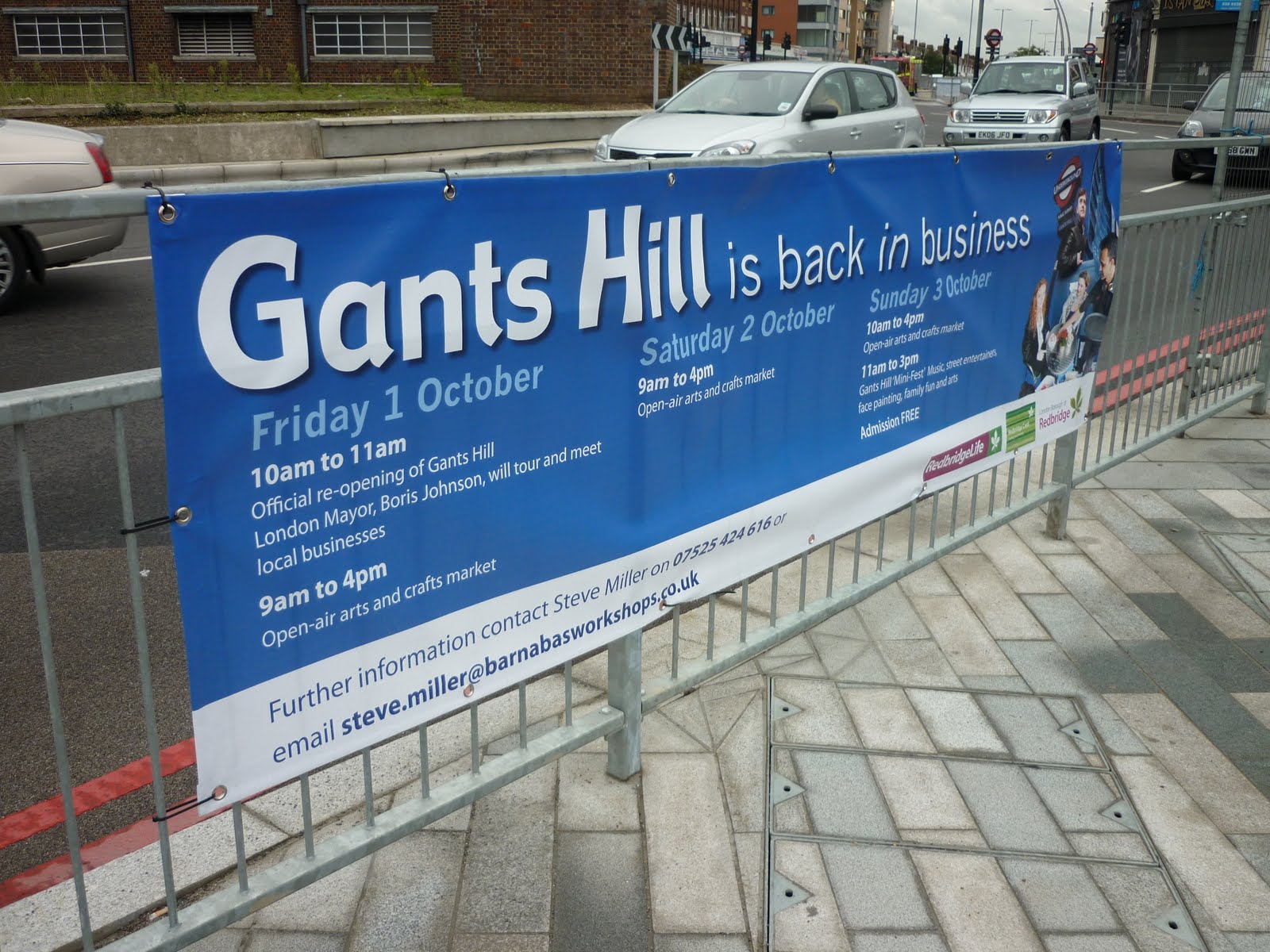 City Hall Boris Visits Gants Hill