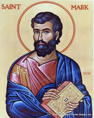 Artistic portrait of Saint Mark.