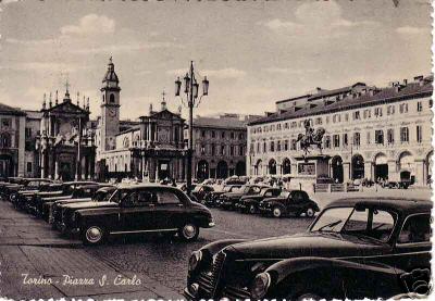 Piazza San carlo raduno di auto