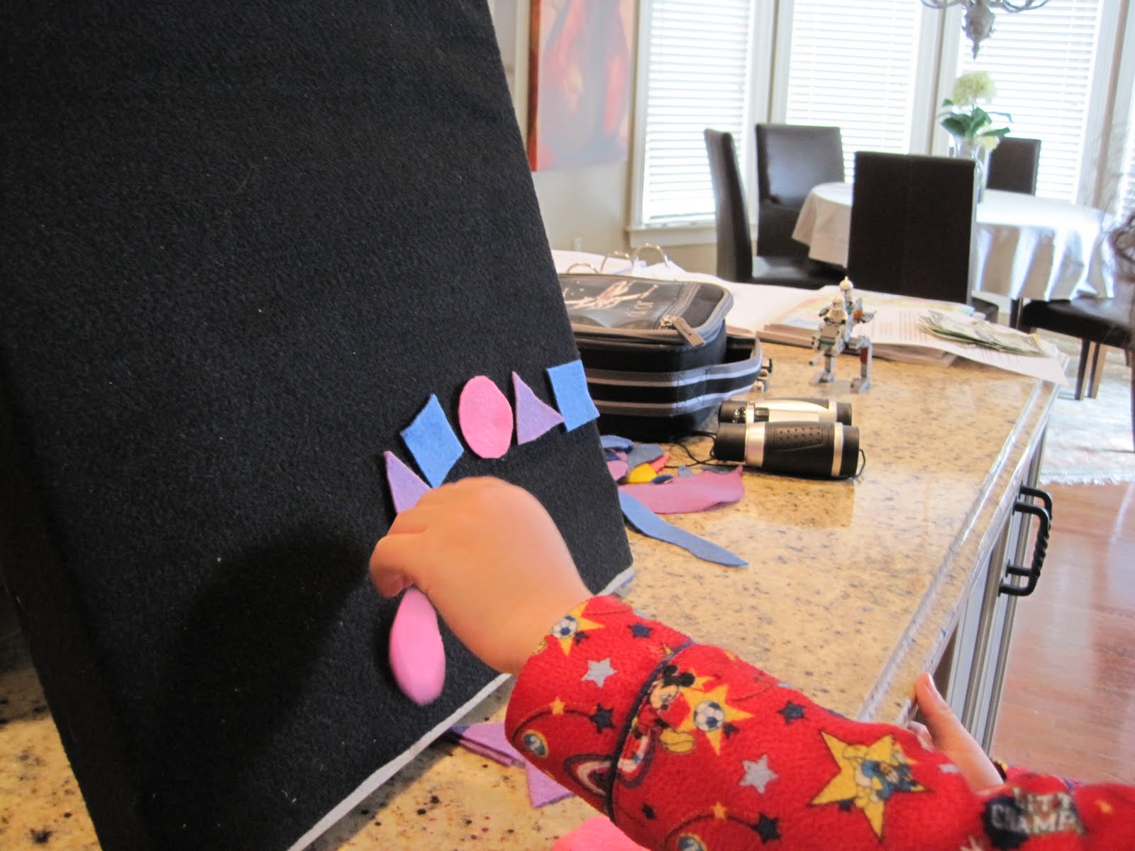 The Many Layers of Me Homemade felt board