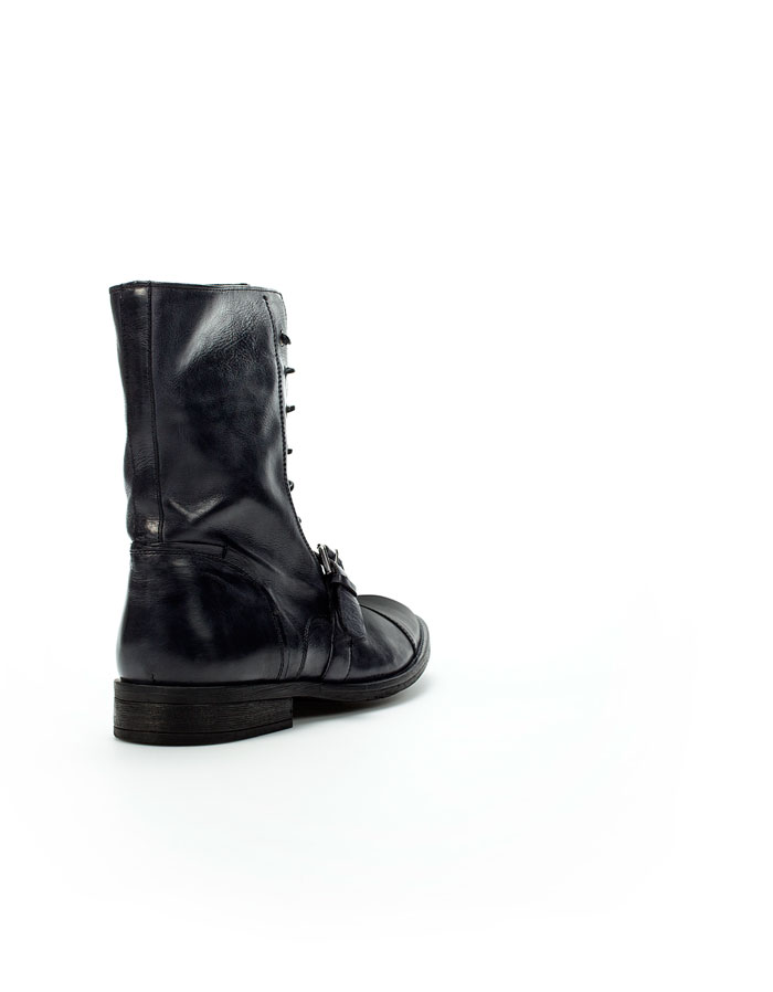 Wearable Trends Zara Buckle Combat Boot for Man