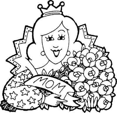 I love you mom coloring page.