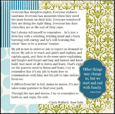 enjoy the ride, parenting, advice, children