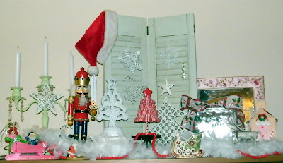 christmas party decorating decor shabby chic