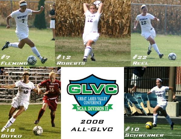 Five Quincy Lady Hawks Earn All-GLVC Honors!