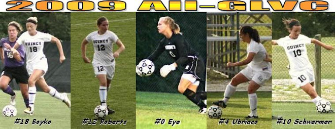 Five Quincy Lady Hawks Recognized 2009 All-GLVC!