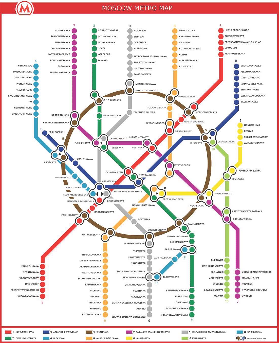 Moscow: red metro line 47 Moscow: red metro line 14