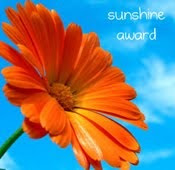 Sunshine Award - My First Award