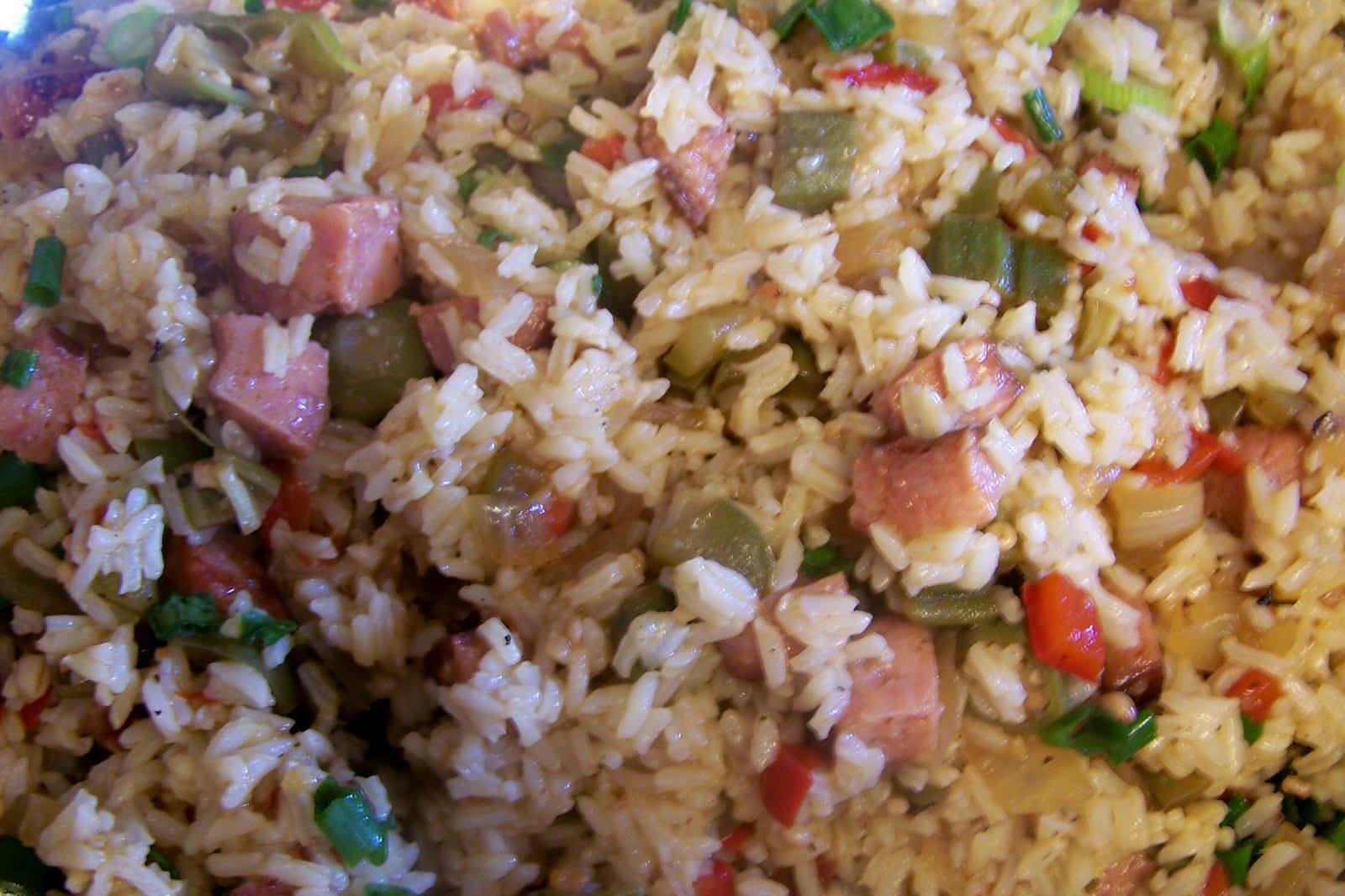 Diary of a Recipe Addict Smoked Sausage & Okra Dirty Rice