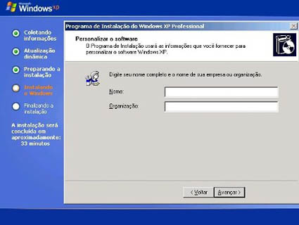 Instalar o Windows XP Instalar o Windows XP