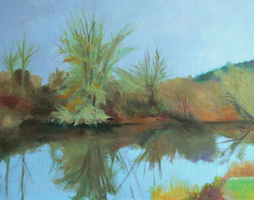 Art by Horst Morning walk, wetland sketch