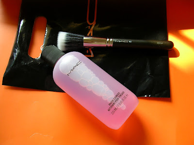 MAC 187 brush and MAC brush cleanser