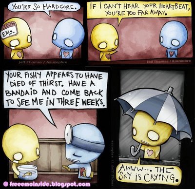 cute cartoon Emo Love Drawings
