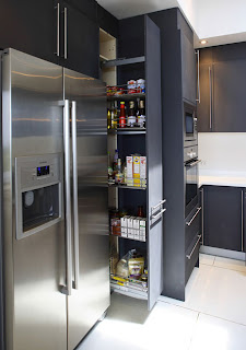 Modern Kitchen With Black Cabinets