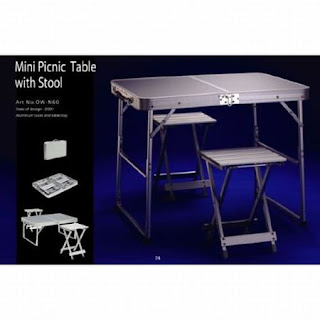 folding chairs and tables