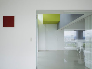 minimalist home interior with glass