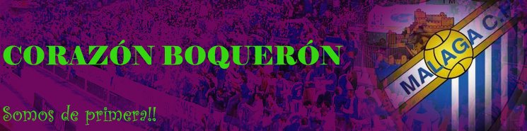 Málaga CF Corazón Boquerón.