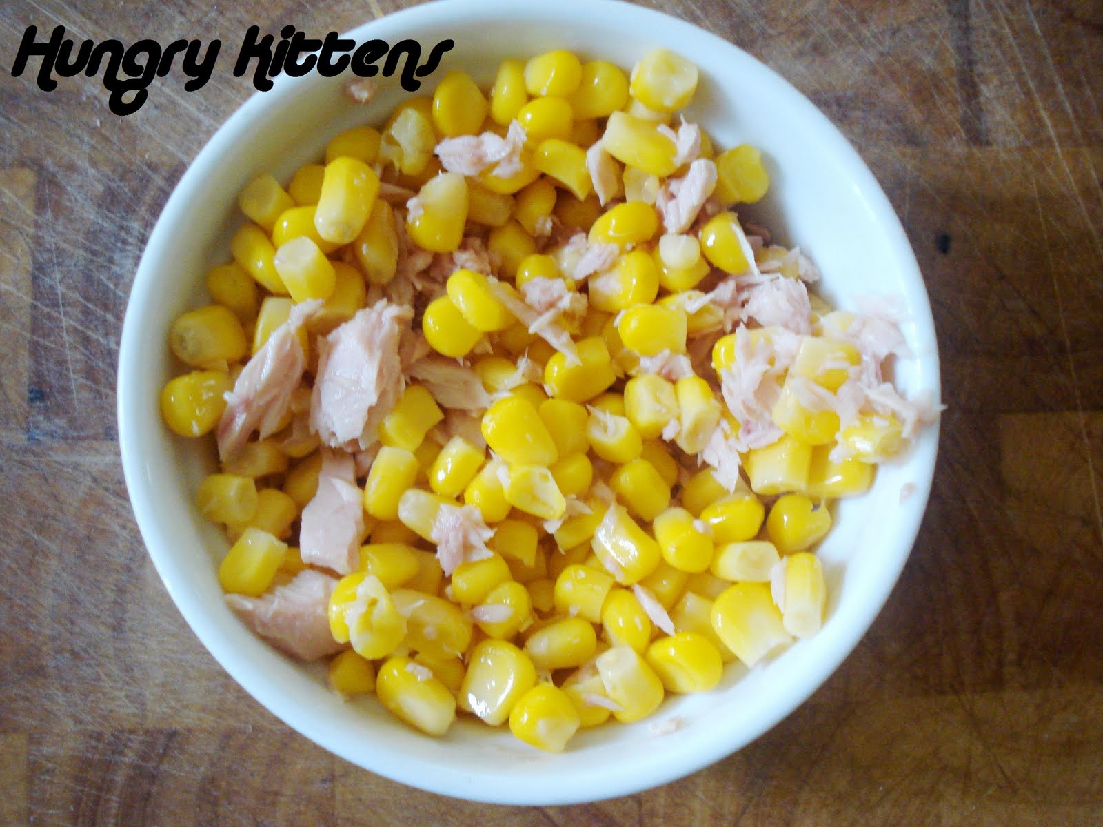 Hungry Kittens Tuna and Corn Dip with Pita Chips