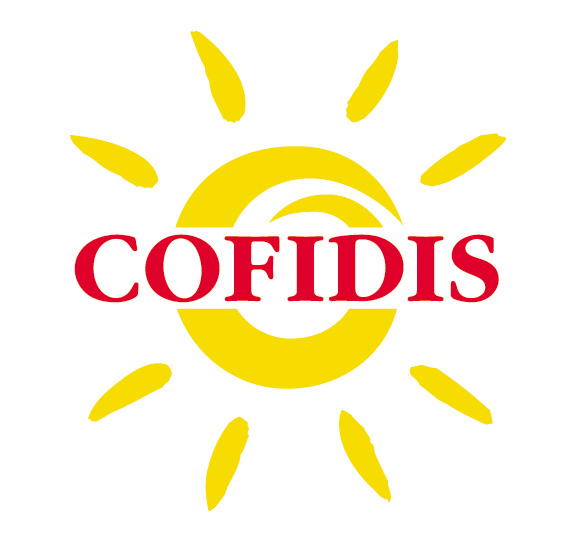 Cofidis, Le Credit En Ligne le tour de france logo. Cofidis, Le Credit En Ligne