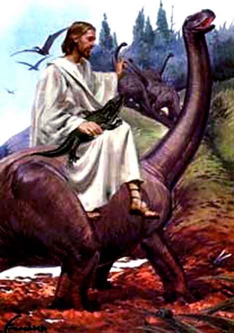 Rechauffement Climatique - Page 2 Jesus+dinosaur