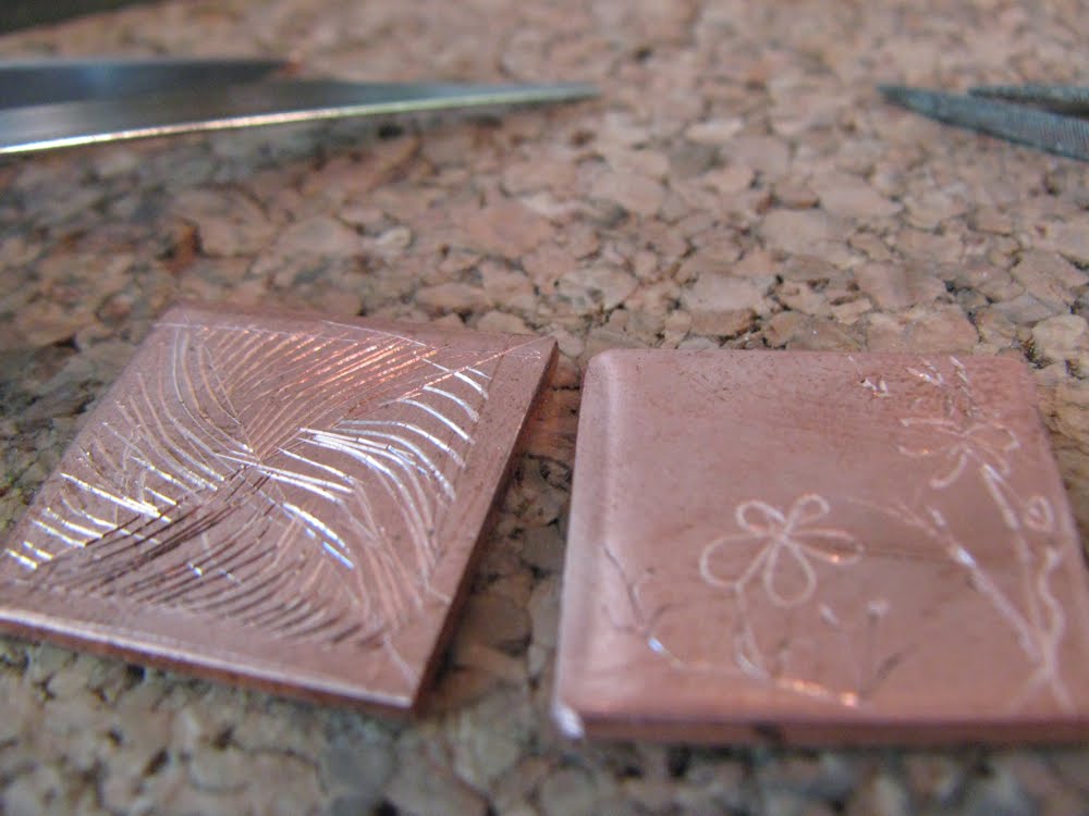 Emily Wiser Jewelry In The Studio Engraving Copper Plates