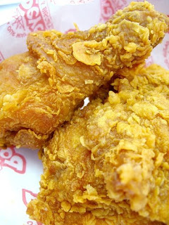 fried chicken full of saturated fats and oh so fattening