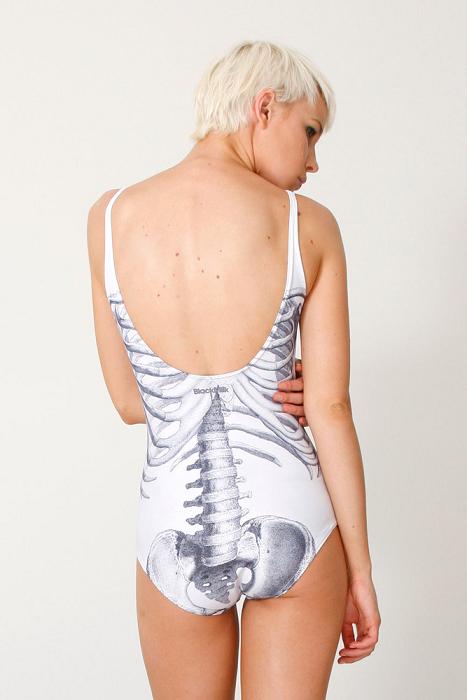 maiôs roupa de banho blackmilk ossos costelas esqueleto