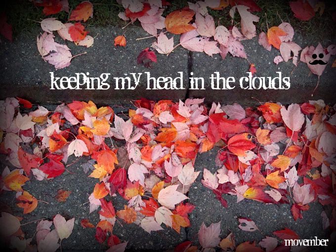 keeping my head in the clouds