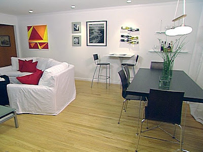 living room and dinning table