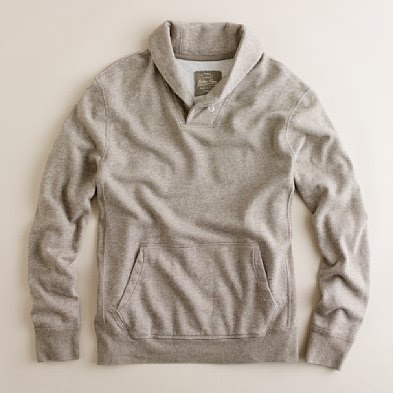 shawl collar hoodie