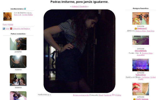 Un clic y vas directo a mi fotolog;