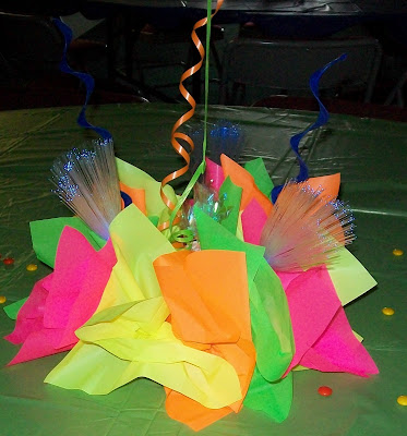 Neon Table Decorations